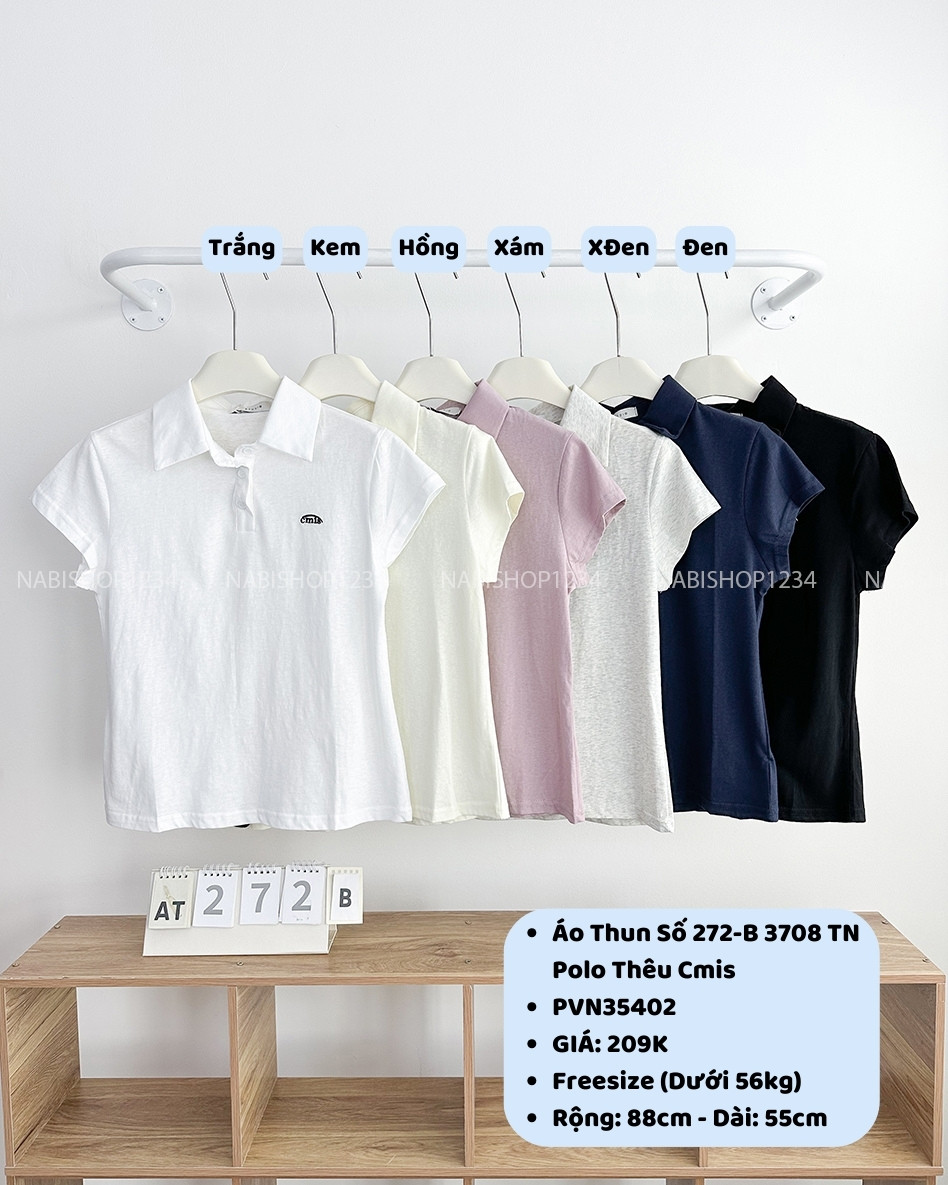 Áo Thun Số 272-B 3708 TN Polo Thêu Cmis