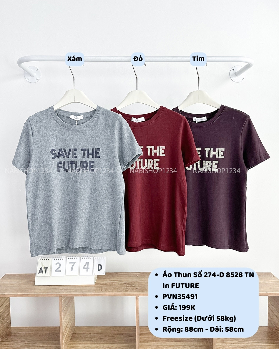 Áo Thun Số 274-D 8528 TN In FUTURE