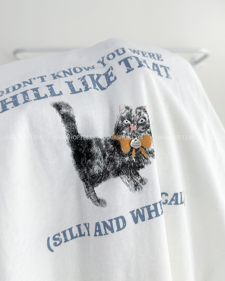 Áo Thun Số 296-B 3310 Eo Nhún Mèo