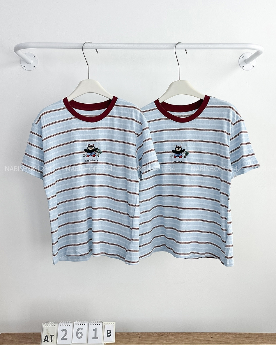 Áo Thun Số 261-B 8199 TN Kẻ Chim Cánh Cụt