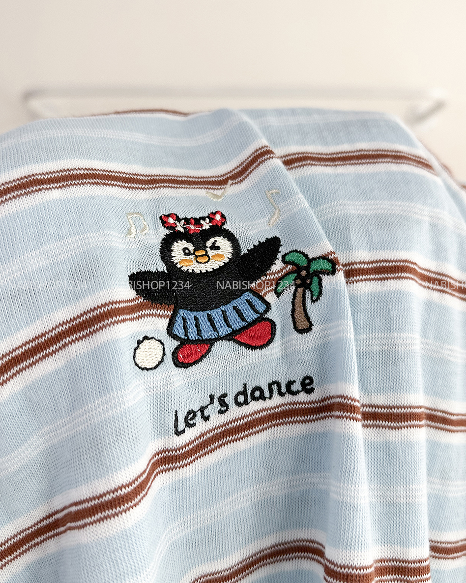 Áo Thun Số 261-B 8199 TN Kẻ Chim Cánh Cụt