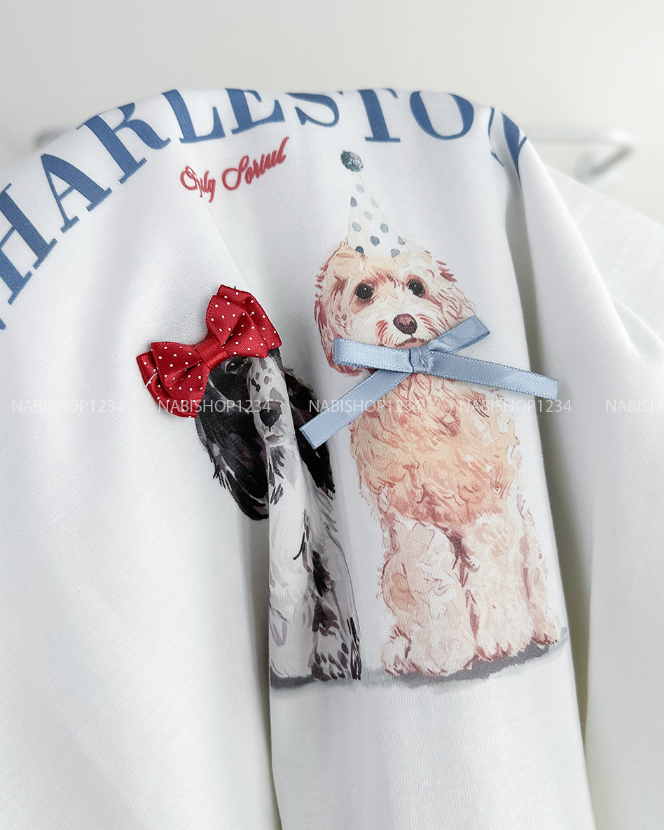 Áo Thun Số 263-B 1279 TN Cún Charles