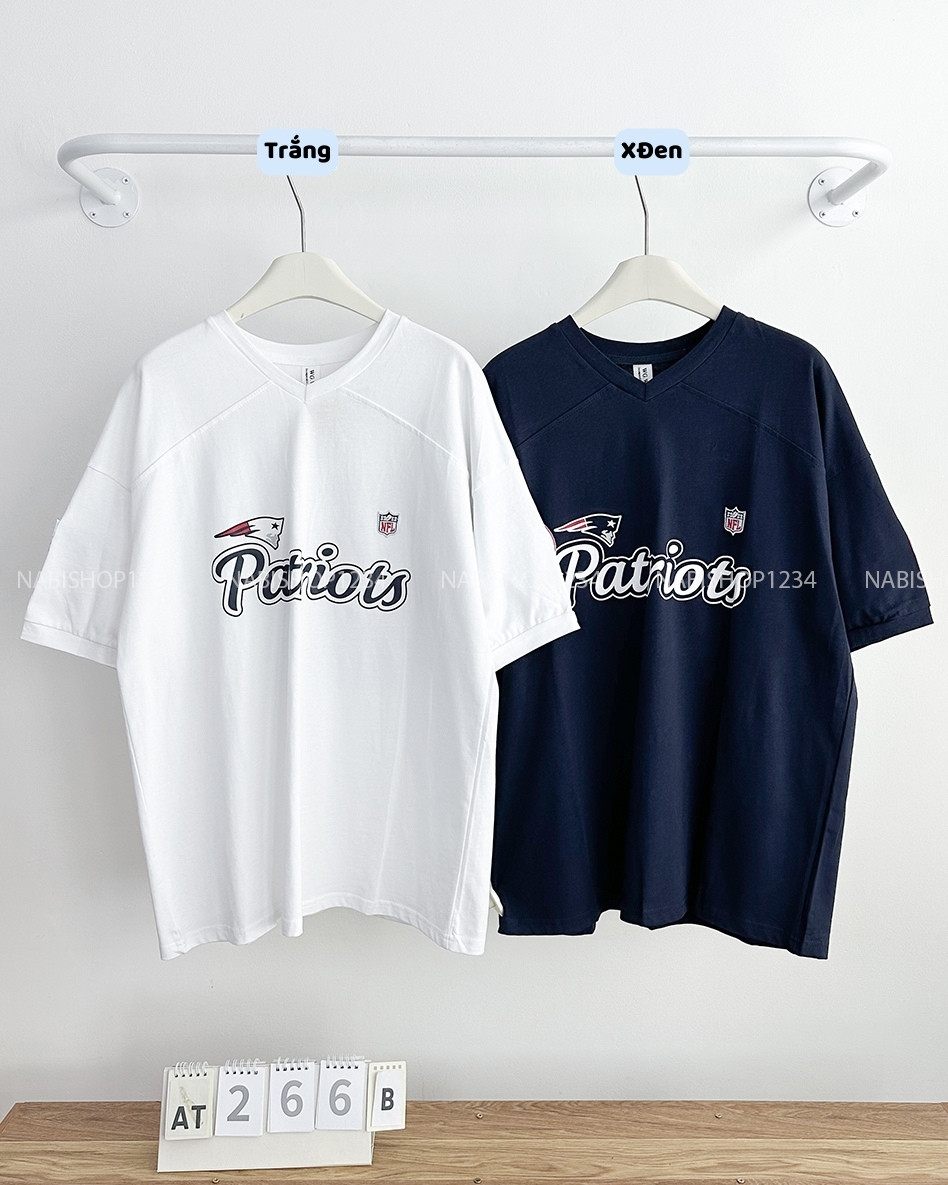 Áo Thun Số 266-B 3880 Oversize Cổ V Est 60