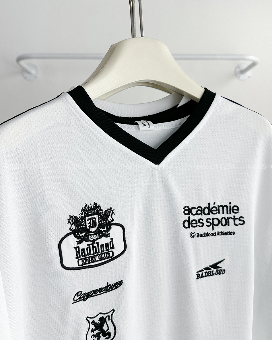 Áo Thun Số 270-B 5006 Cổ V Viền Sọc Sports