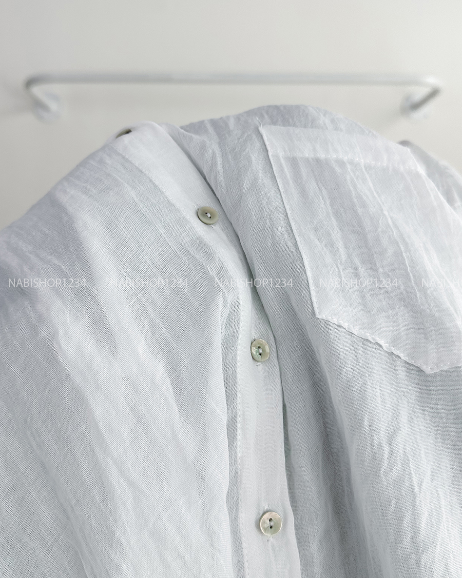 Áo Sơ Mi Số 321-D 6038 TD Đũi Trơn