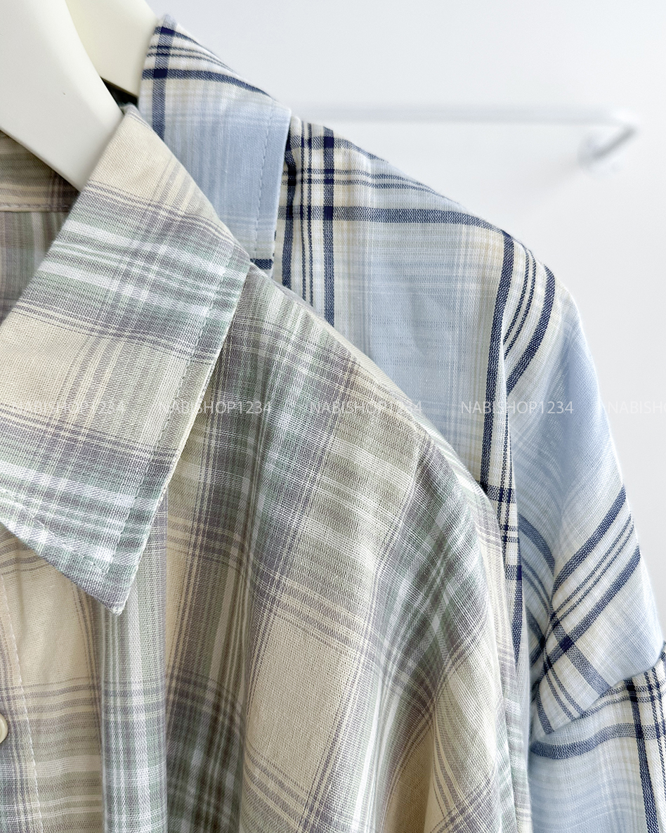 Áo Sơ Mi Số 324-B TD Caro To + 2Dây