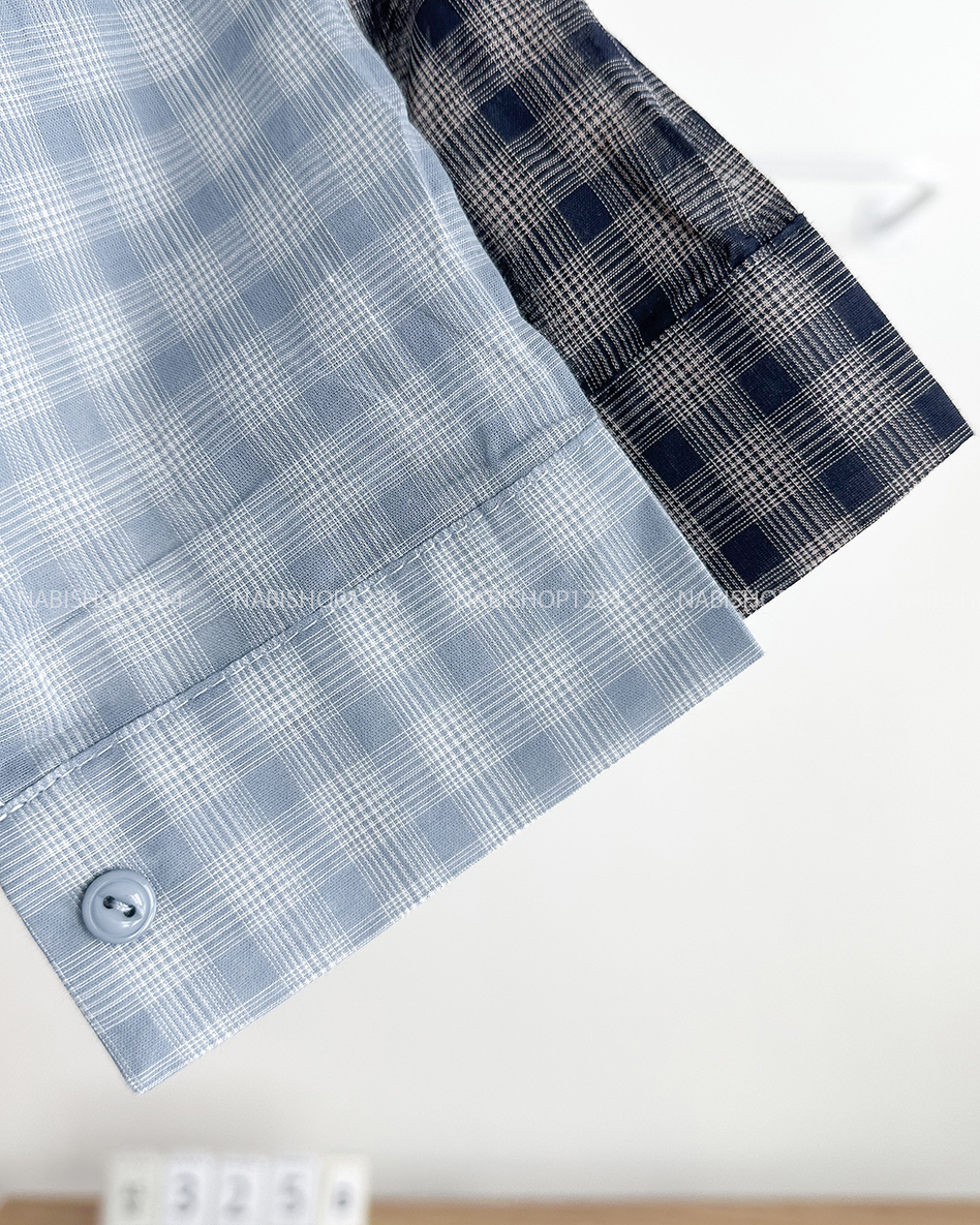 Áo Sơ Mi Số 325-B TD Caro Nhỏ + 2Dây