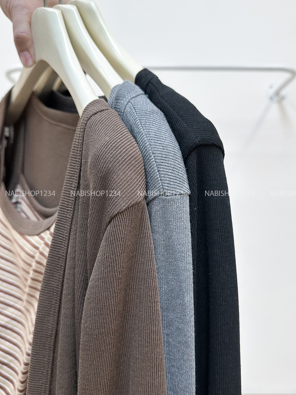 Áo Kiểu Số 315-M 1522 Set CDG+3 Lỗ Kẻ Dây