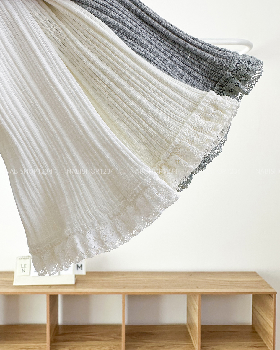 Áo Len Số 119-M 6626 Cardigan Gân Viền Ren