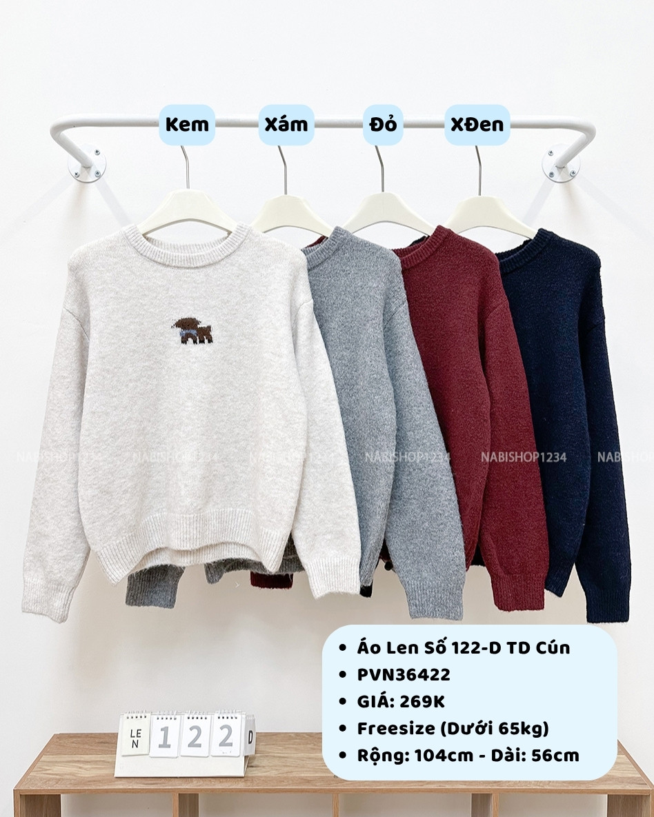 Áo Len Số 122-D TD Cún