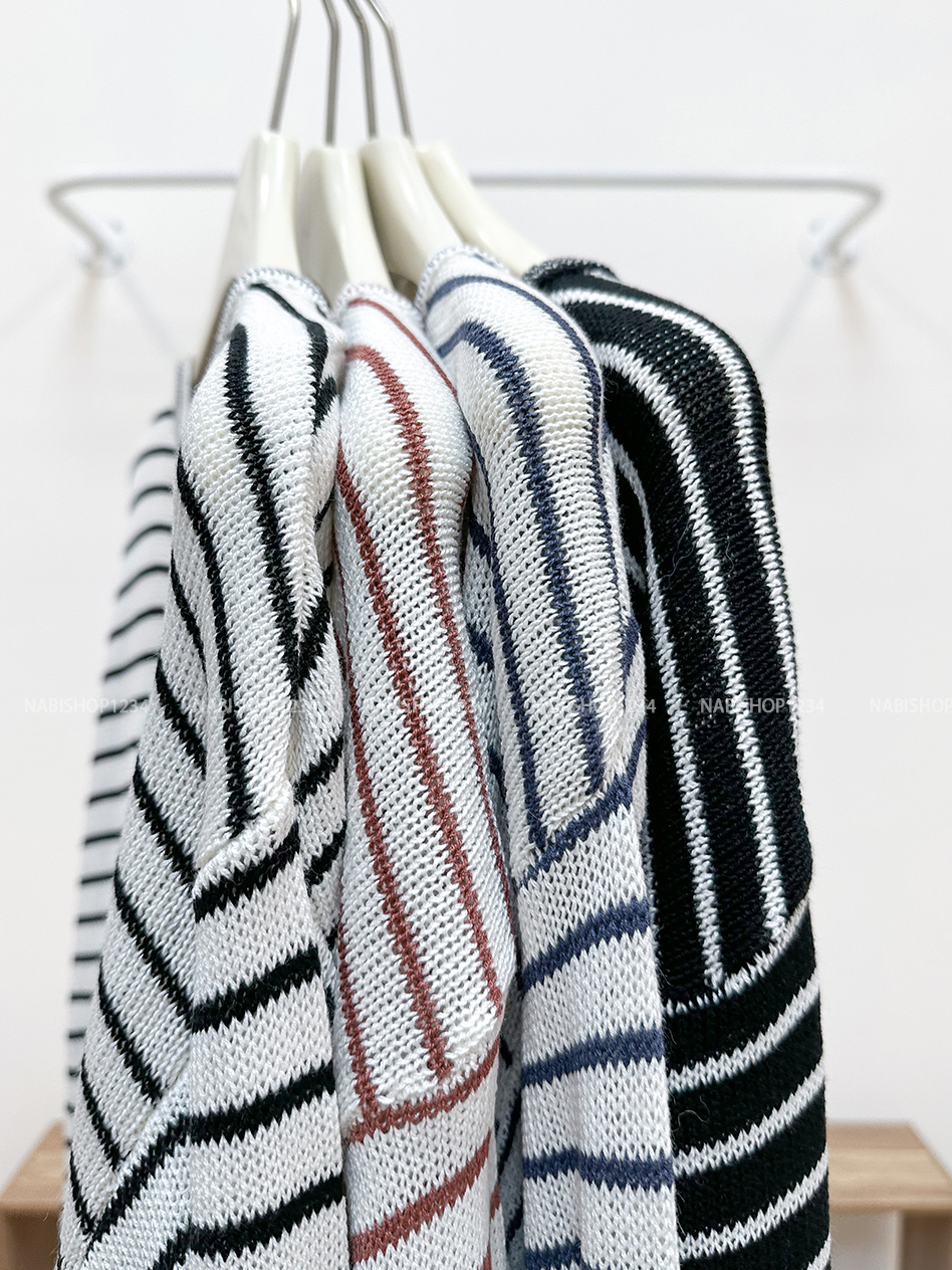 Áo Len Số 123-D TD Kẻ Ngang Thêu Chữ
