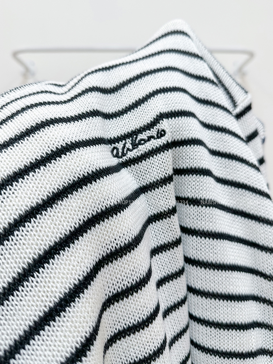 Áo Len Số 123-D TD Kẻ Ngang Thêu Chữ