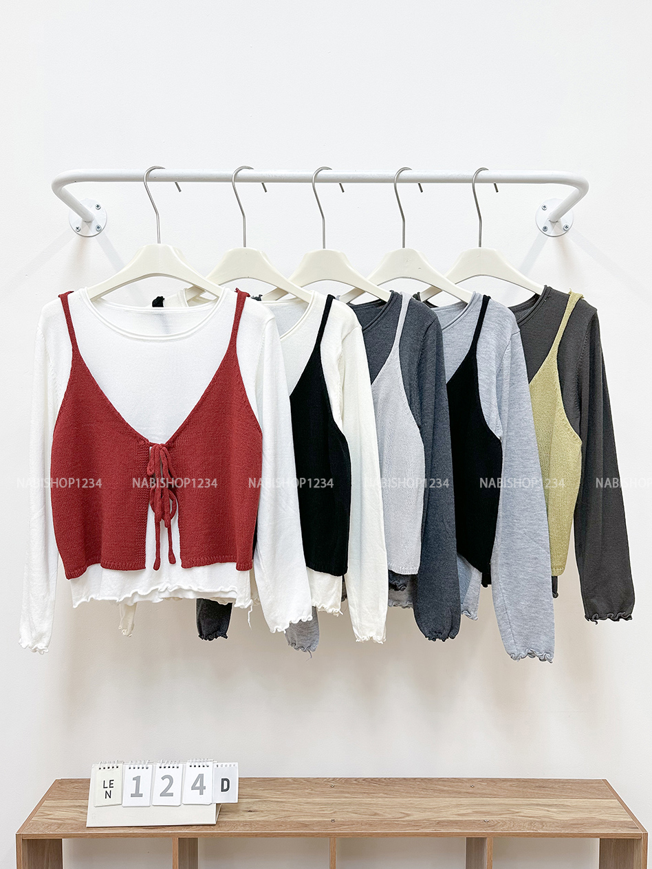 Áo Len Số 124-D Set TD + 2s 2 Kiểu