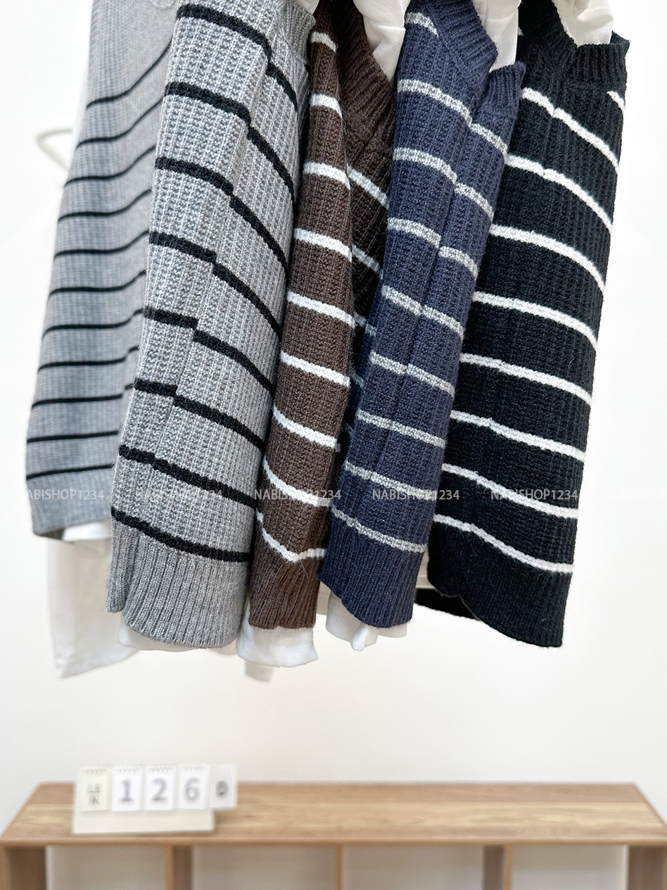 Áo Len Số 126-D Set TD + Gile Kẻ