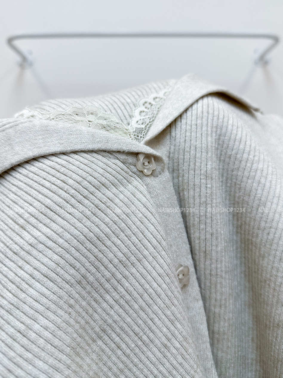 Áo Len Số 127-A TD Gân Cổ Ren