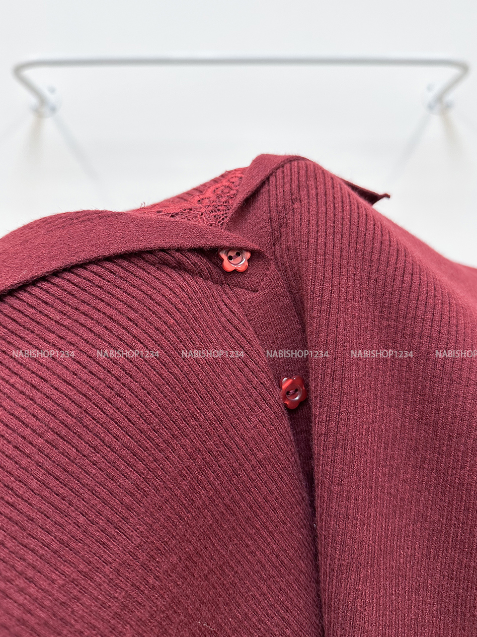 Áo Len Số 127-A TD Gân Cổ Ren