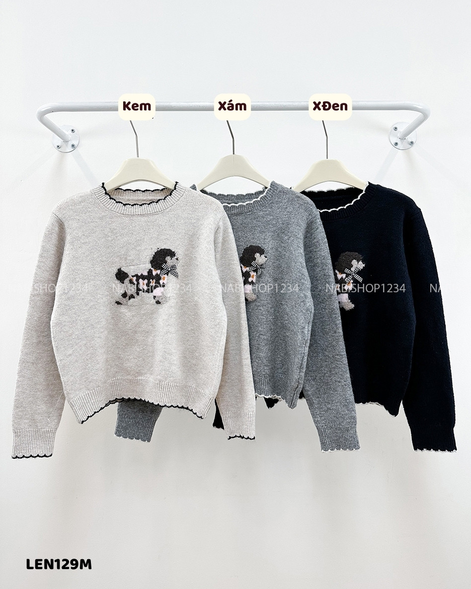 Áo Len Số 129-M TD Cún Nơ