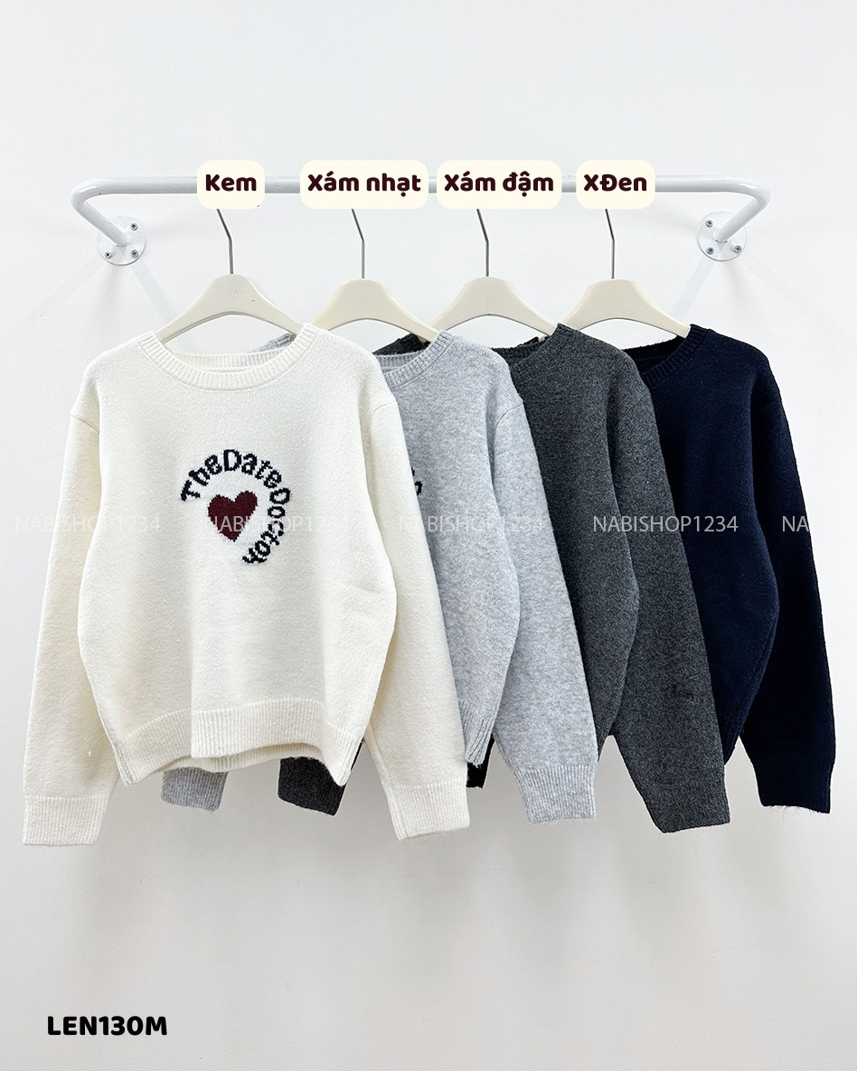 Áo Len Số 130-M TD Tim Chữ