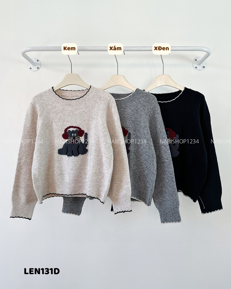 (G30K) Áo Len Số 131-D TD Mèo Tai Phone