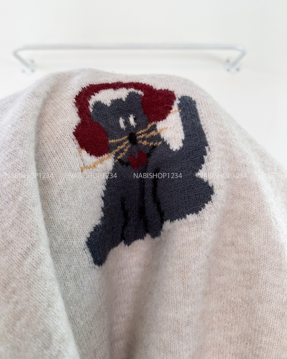 (G30K) Áo Len Số 131-D TD Mèo Tai Phone