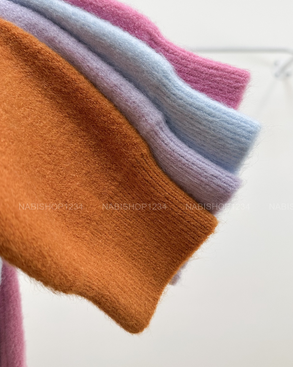 (G30K) Áo Len Số 135-D TD Trơn Tag Cổ Lai Bo