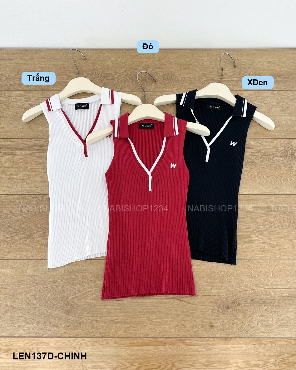 Áo Len Số 137-D 8599 SN Polo Viền W