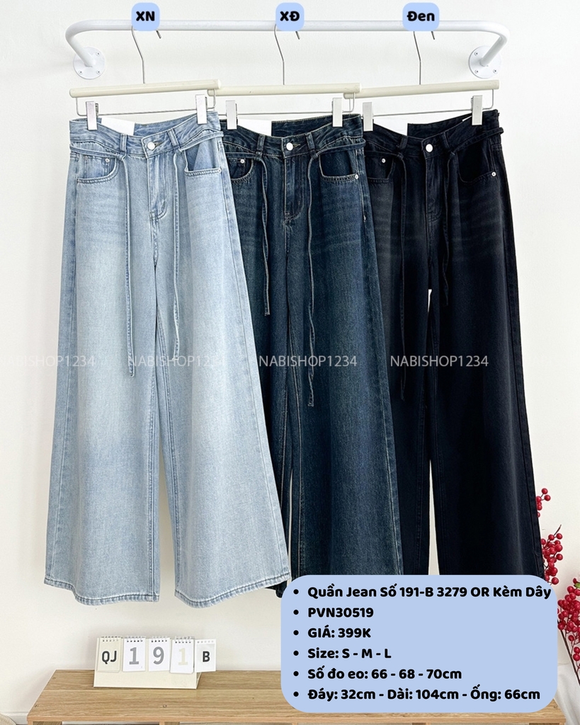 Quần Jean Số 191-B 3279 OR Kèm Dây