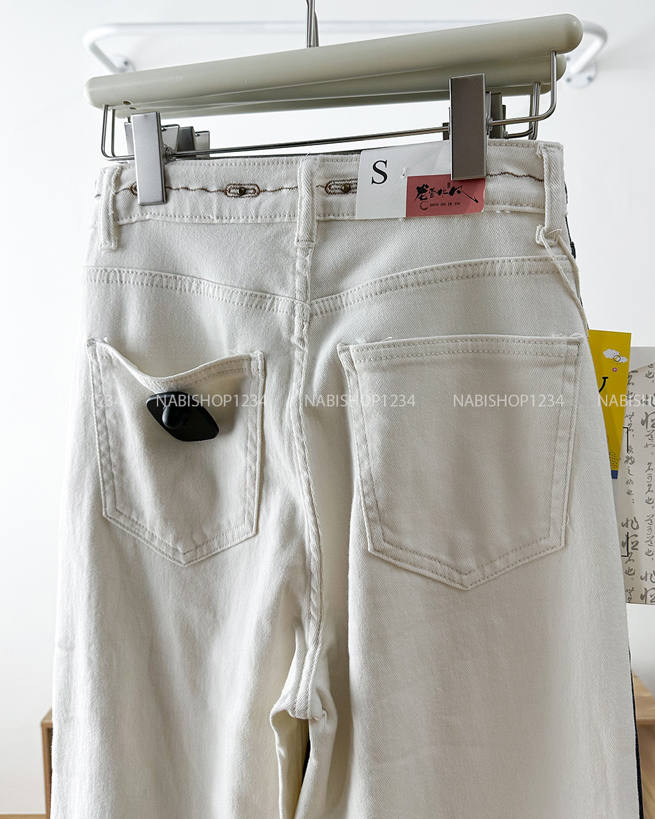 Quần Jean Số 280-B 6827 NL OS Đai Thêu