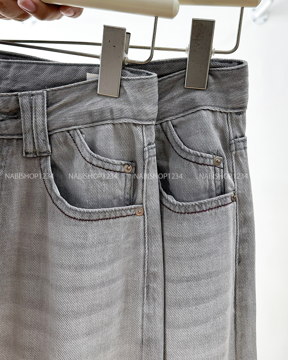 Quần Jean Số 283-B 3397 OS 2 Đai Trơn