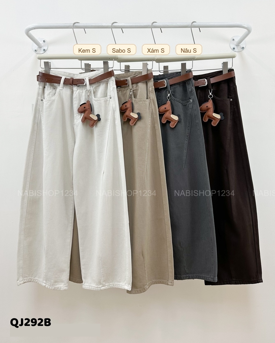 Quần Jean Số 292-B 13007 BG Boom Viền + Nịt Ngựa