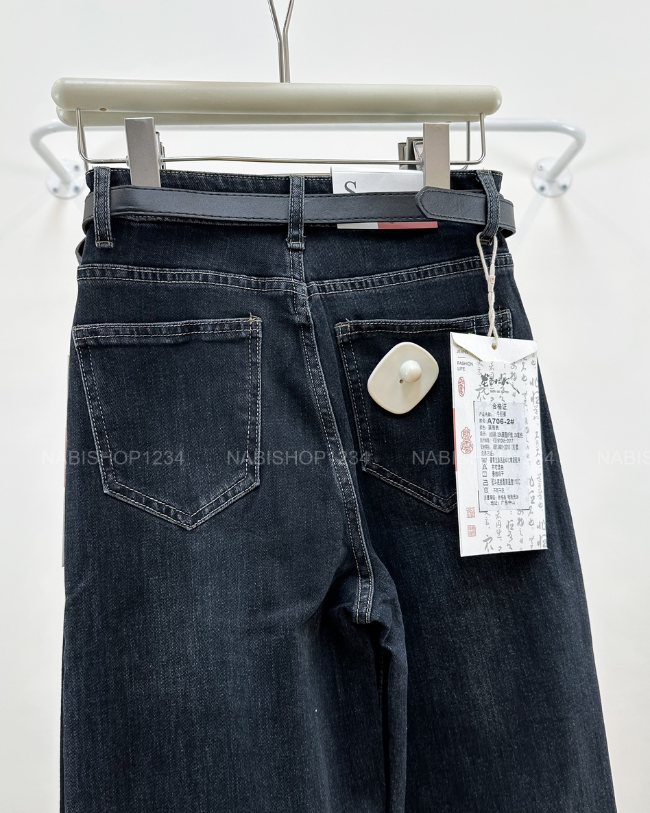 Quần Jean Số 293-B 706 OS Túi Chữ + Nịt
