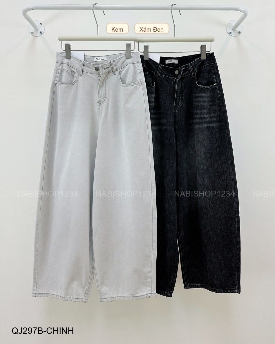 Quần Jean Số 297-B 3365 Boom Trơn