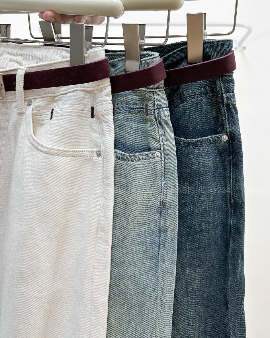 Quần Jean Số 299-B 3252 OS Túi Thêu Viền + Nịt
