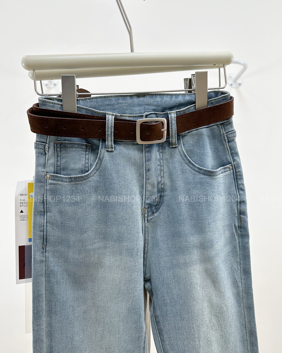 Quần Jean Số 300-B 2891 OL Trơn + Nịt