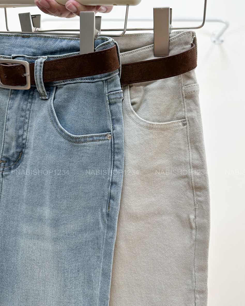 Quần Jean Số 300-B 2891 OL Trơn + Nịt