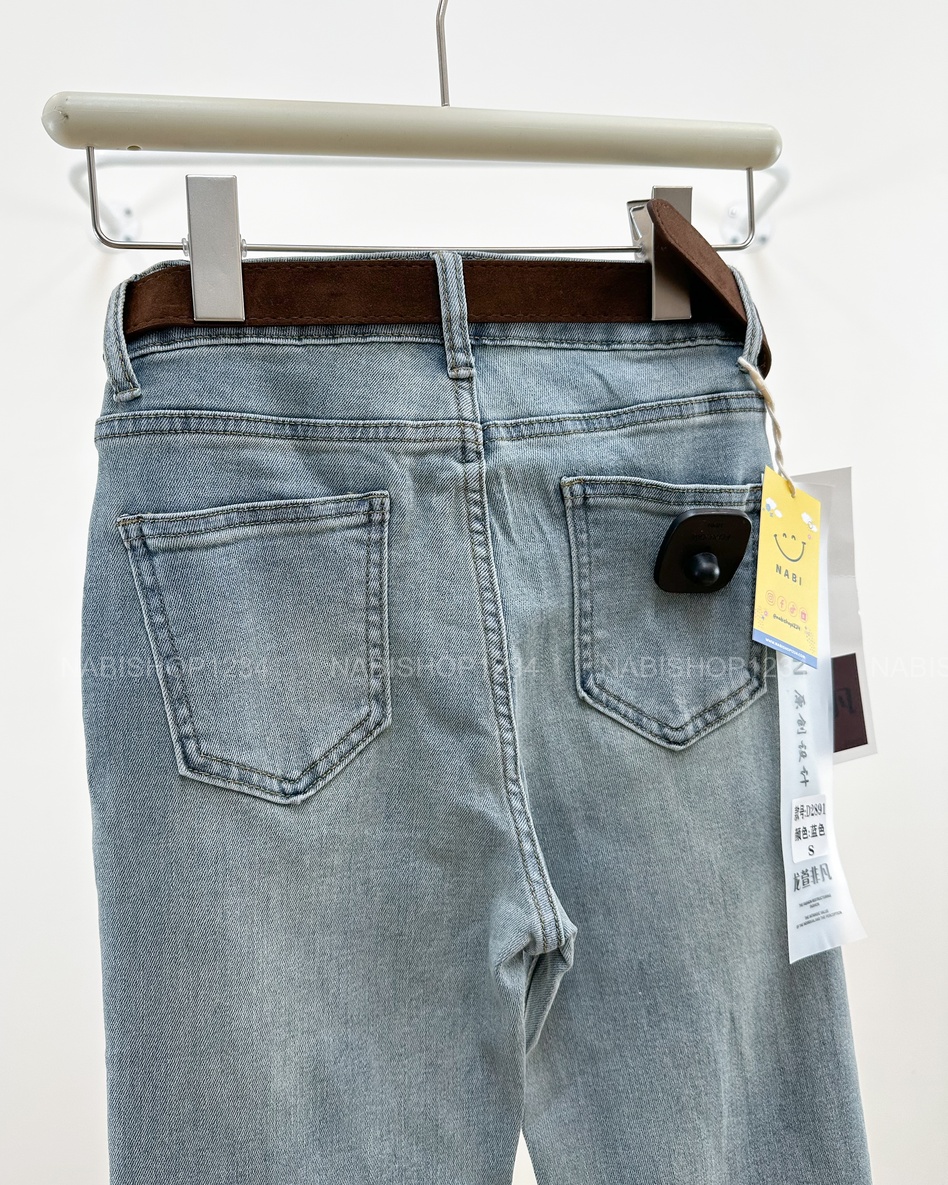 Quần Jean Số 300-B 2891 OL Trơn + Nịt