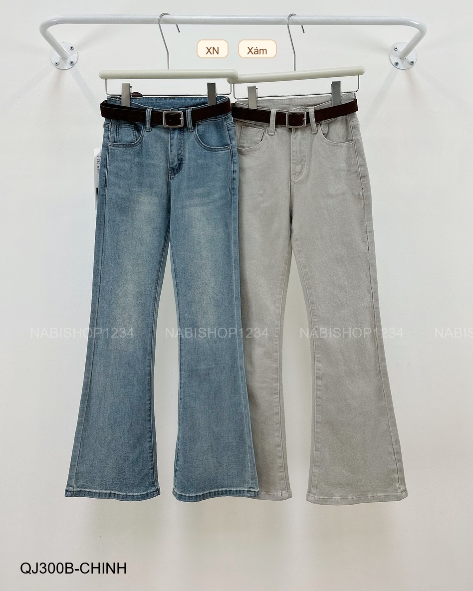 Quần Jean Số 300-B 2891 OL Trơn + Nịt