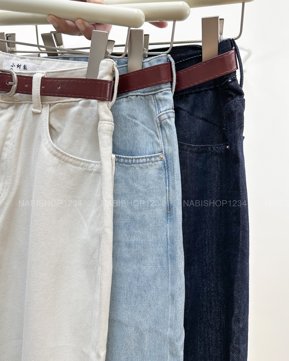 Quần Jean Số 301-B 1201 NL Boom Trơn + Nịt