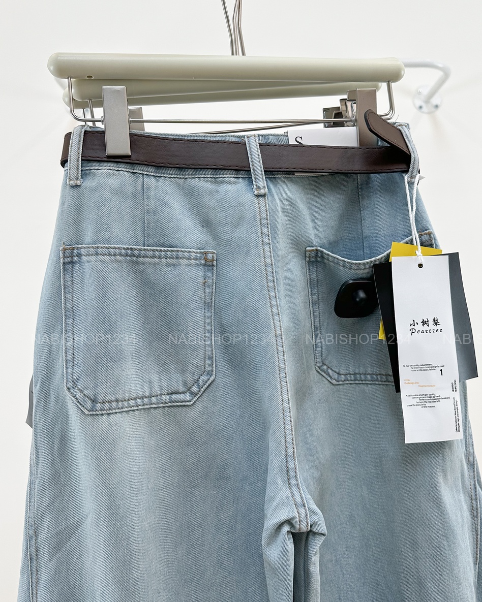 Quần Jean Số 302-B 1237 NL Boom Viền Chỉ+Nịt