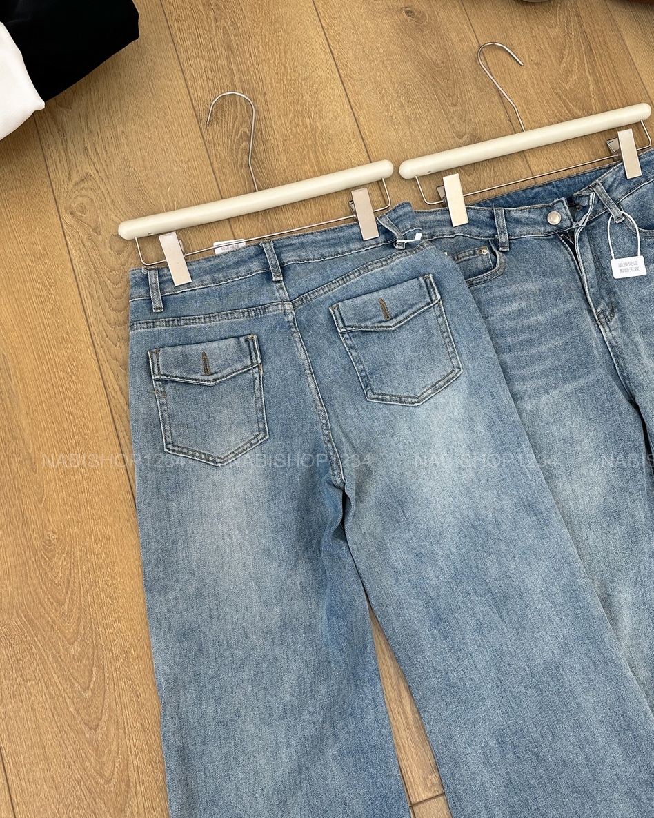 Quần Jean Số 321-D 3005 OS Loe Túi Nắp