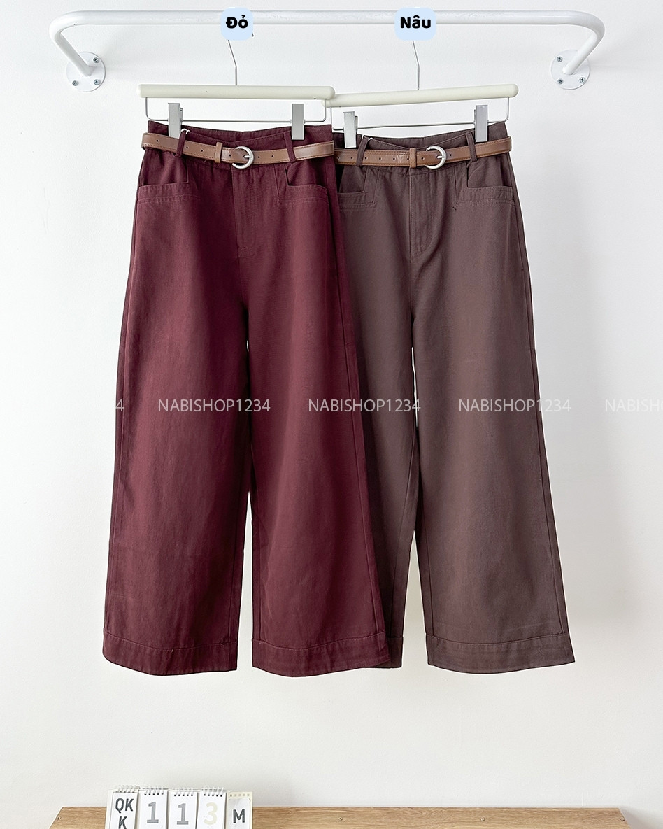 Quần Kaki Số 113-M 25081 NL OR Túi Viền Tầng + Nịt