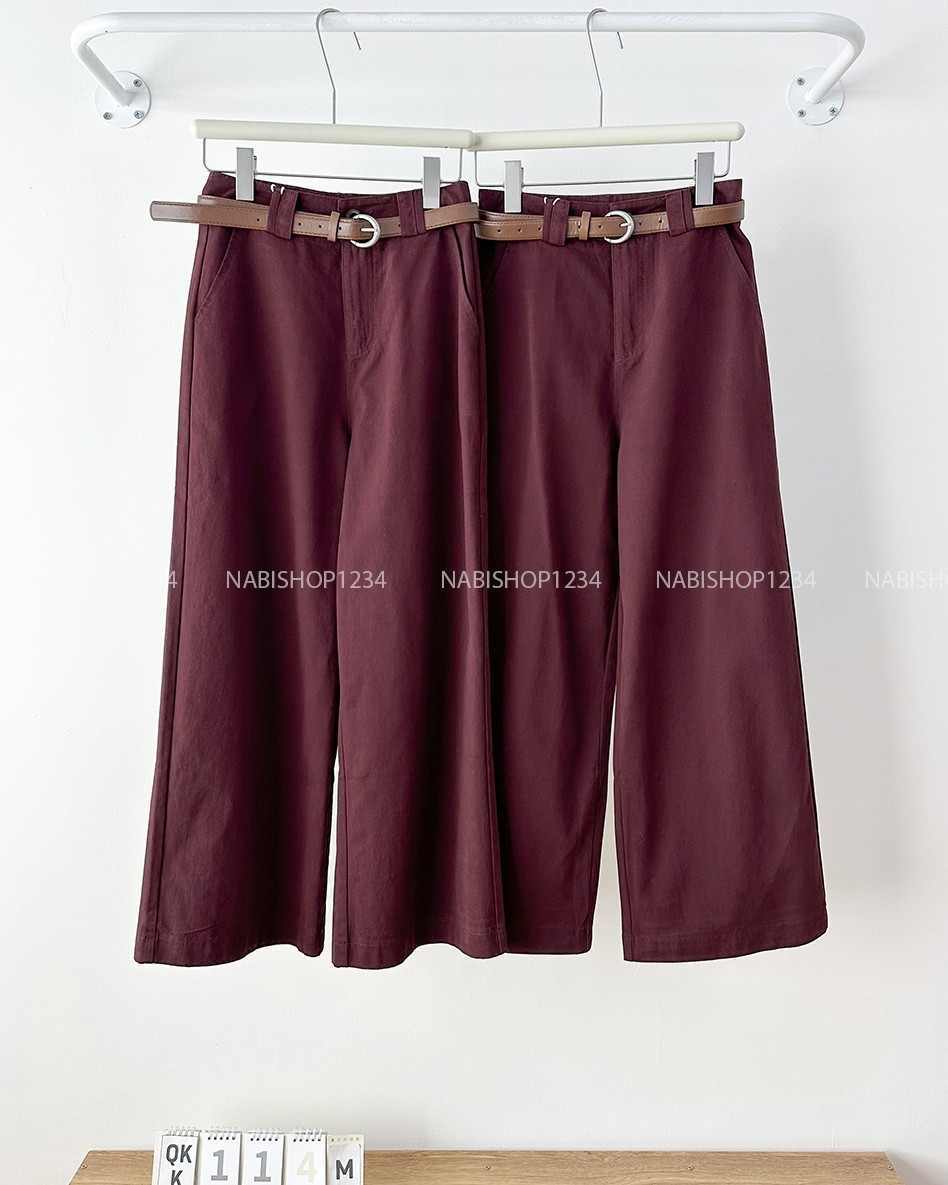 Quần Kaki Số 114-M 25082 OR 2 Đai + Nịt