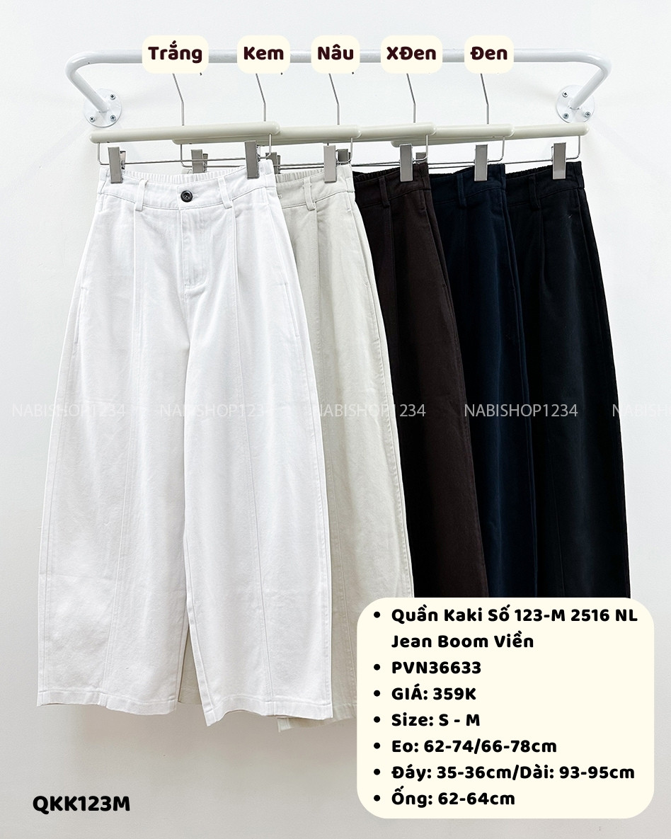 Quần Kaki Số 123-M 2516 NL Jean Boom Viền