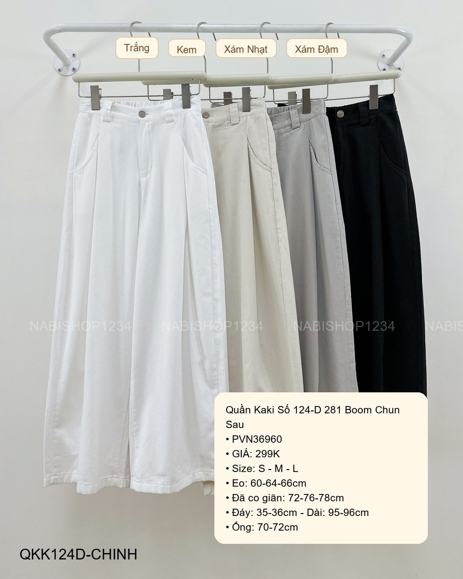 Quần Kaki Số 124-D 281 Boom Chun Sau