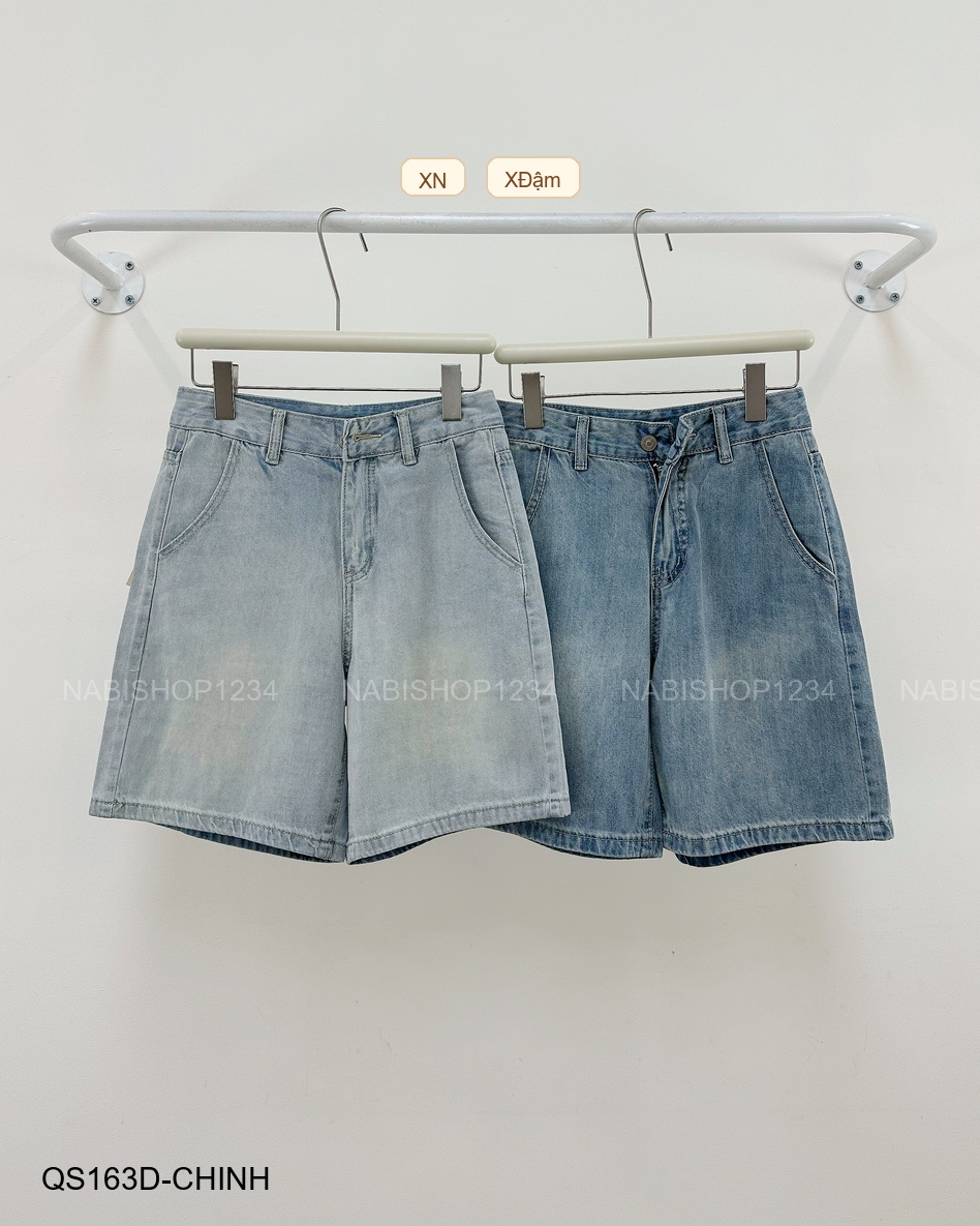 Quần Short Số 163-D 8193 Ngố Jean Trơn