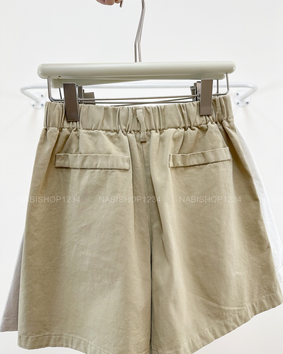 Quần Short Số 164-D 1601 Đai Nút Chun Sau