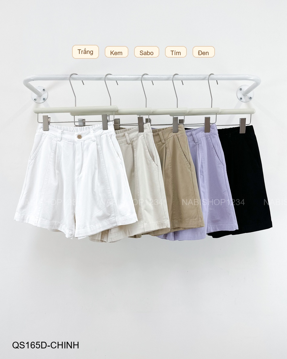 Quần Short Số 165-D 1603 Kaki Viền Giữa