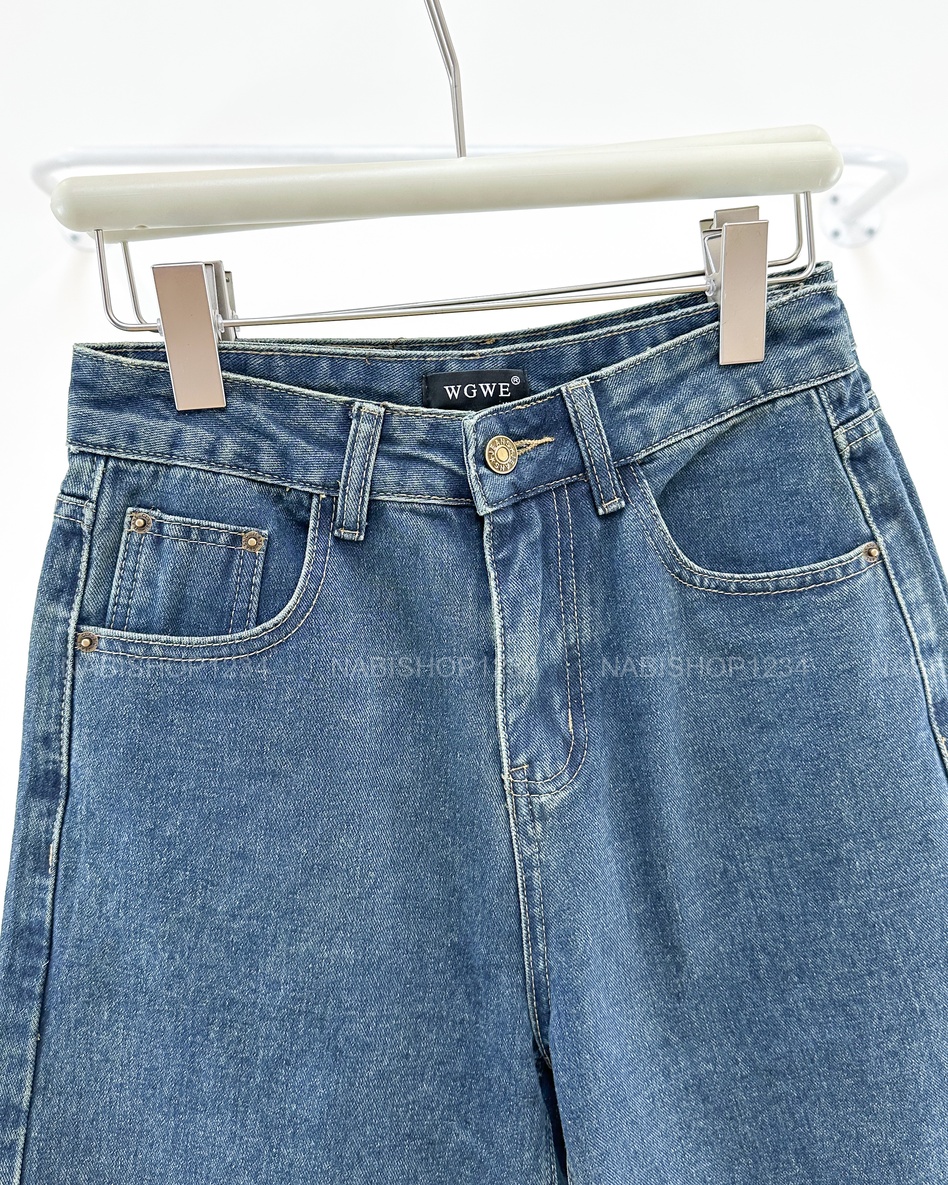 Quần Short Số 167-B 7338 Ngố Jean Thêu Túi