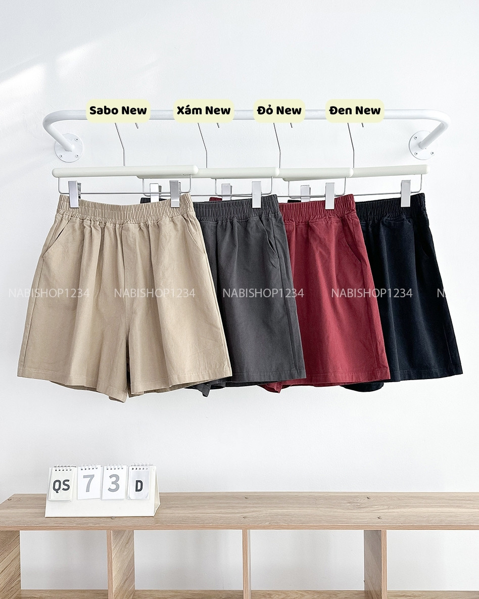 Quần Short Số 73-D 387 Lưng Thun Trơn