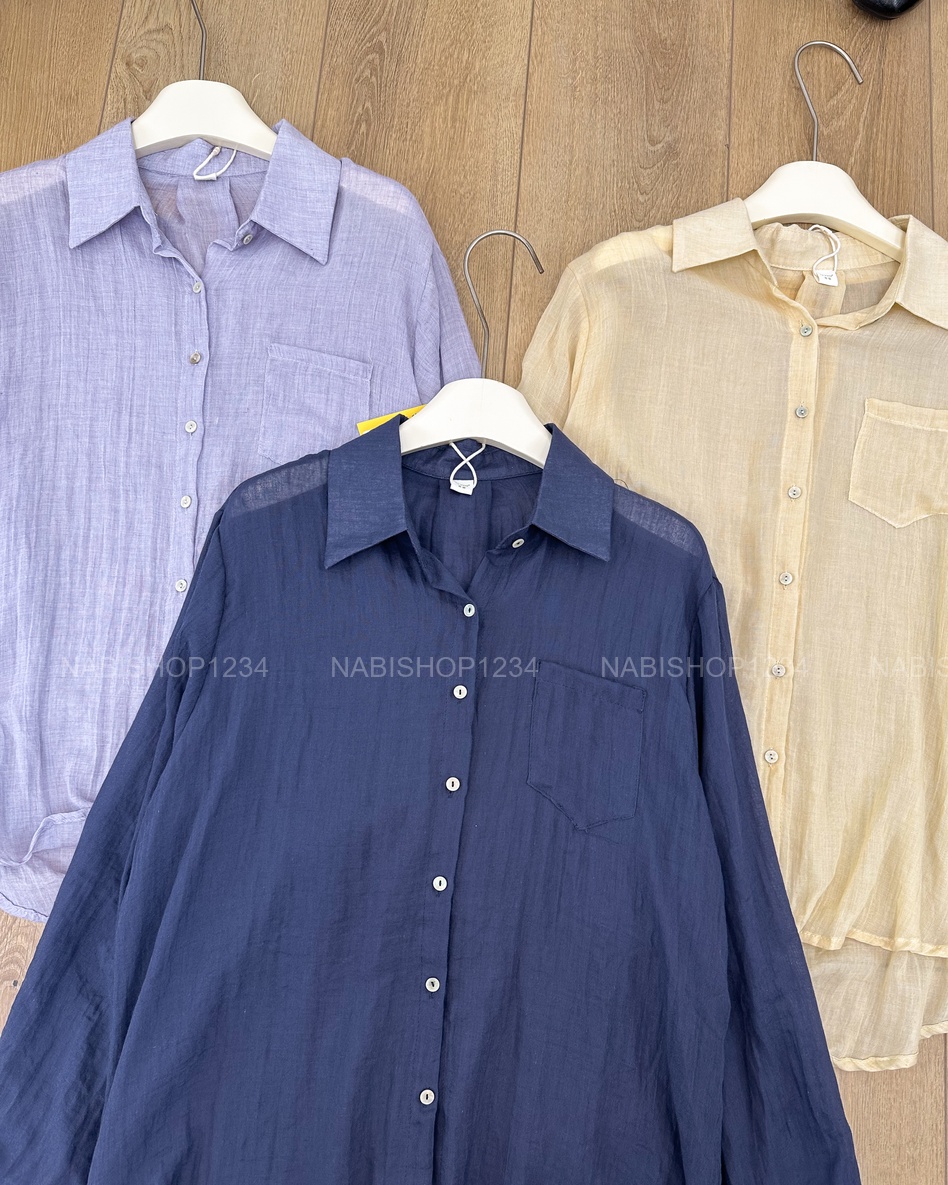 S20 Áo Sơ Mi Số 321-D 6038 TD Đũi Trơn